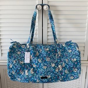 Vera Bradley LARGE TRAVELER DUFFEL BAG SLOTH Hanging Around NWT travel